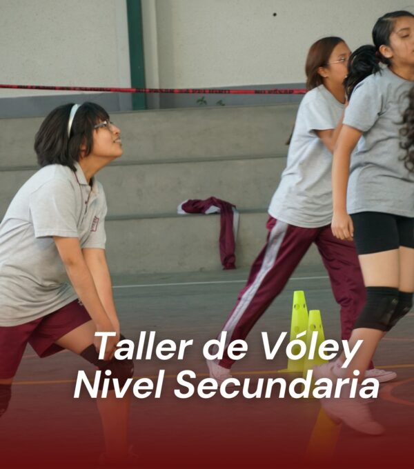 🏐✨ ¡Nuestras estudiantes de secundaria disfrutando al máximo del taller de vóley!