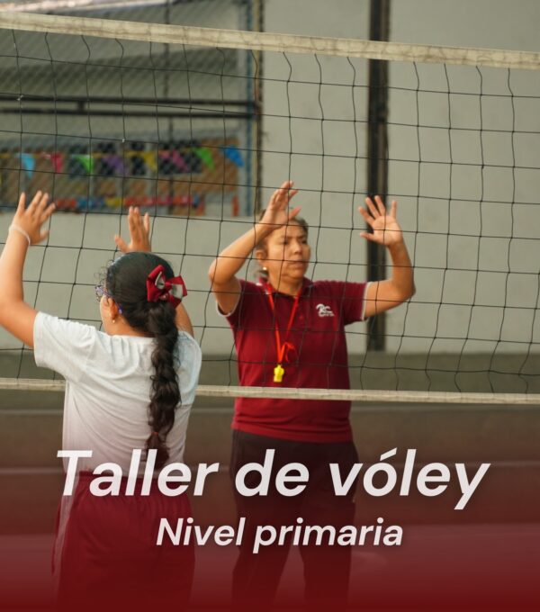 Taller de vóley de nuestras estudiantes de primaria