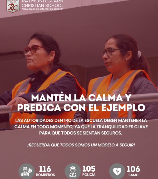 En Raymond Clark School somos un colegio comprometido con la seguridad de nuestra comunidad educativa. 🏫💪