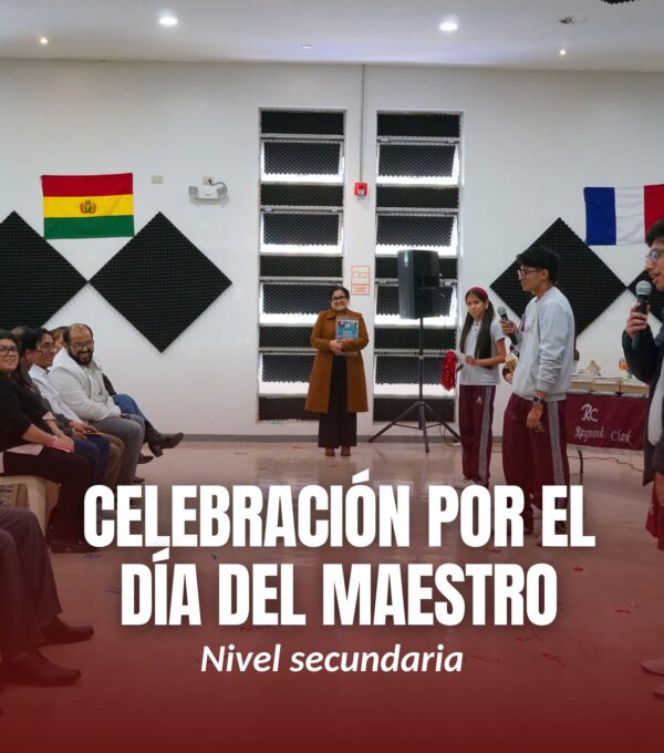 🎉📸 Compartimos algunos momentos especiales de la celebración por el Día del Maestro que vivieron con mucho cariño y entusiasmo nuestros estudiantes de secundaria.