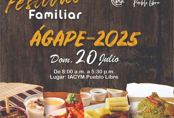 📢Queremos invitar a toda nuestra comunidad Raymondina al Ágape 2025 organizado por nuestra iglesia promotora, con el fin de recaudar fondos para la remodelación del templo.