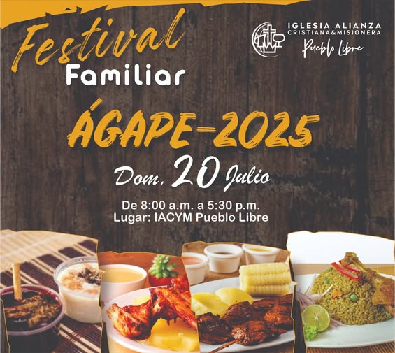 📢Queremos invitar a toda nuestra comunidad Raymondina al Ágape 2025 organizado por nuestra iglesia promotora, con el fin de recaudar fondos para la remodelación del templo.